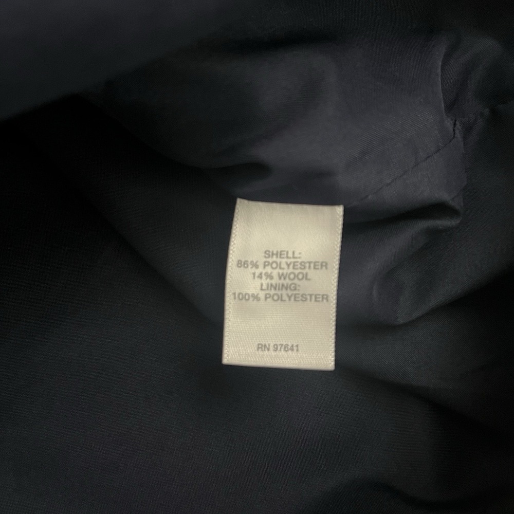 J Jill Womens XL Petite Wool Blend Blue Coat Single Breasted Lined Formal Casual - Picture 5 of 8
